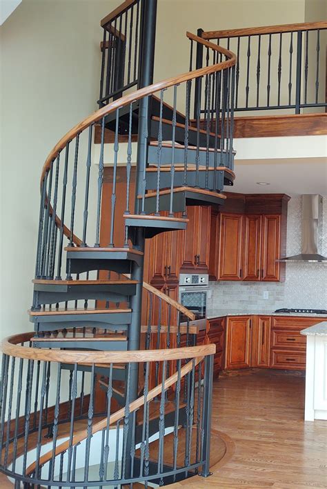 Elegant and Functional Multi-Story Spiral Staircase