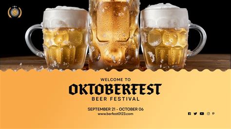 Free PSD | Set of oktoberfest beer mugs with foam