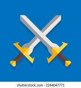 Crossed Swords Vector Isolated Icon Emoji Stock Vector (Royalty Free ...