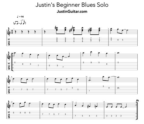 Beginner Blues Solo | JustinGuitar.com