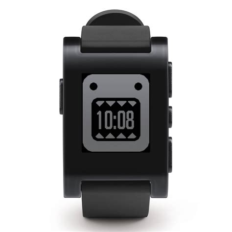 Pebble Smartwatch (Jet Black, TPU Rubber Band) 301BL B&H Photo