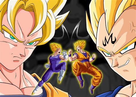 Goku vs Vegeta Wallpaper - WallpaperSafari