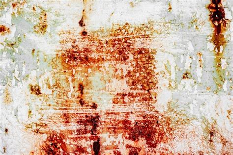 Premium Photo | Texture of a metal wall with rust