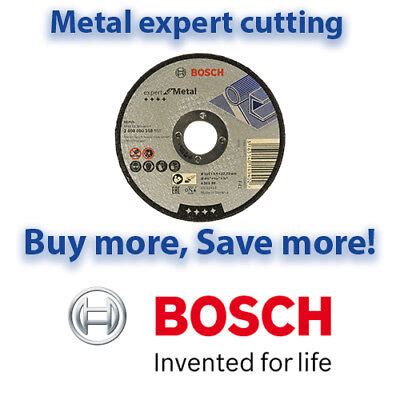 Bosch 115mm EXPERT METAL Cutting Discs | Angle Grinder Discs | Multi ...