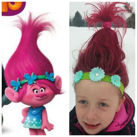 Trolls Princess Poppy Hair. Hairspray, toilet paper roll (TP), two ponytail holders, bobby pins ...