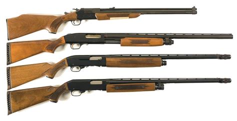 Three Shotguns and One Combination Gun -A) Savage Model 24V-A Over/Under Rifle Shotgun B) Mossberg