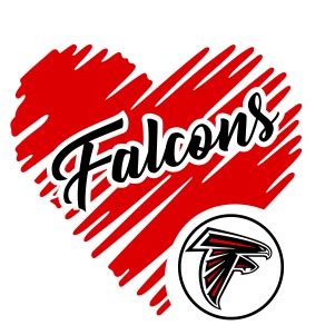 Atlanta Falcons Logo SVG | Atlanta Falcons Heart NFL svg cut file Download | JPG, PNG, SVG, CDR ...