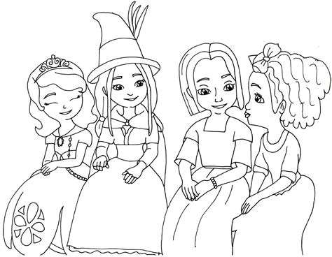 Sofia The First Coloring Pages: The Little Witch - Sofia The First Coloring Page