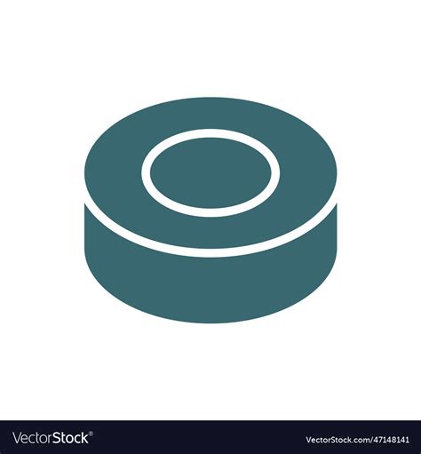 Hockey puck icon filled puck icon from Royalty Free Vector