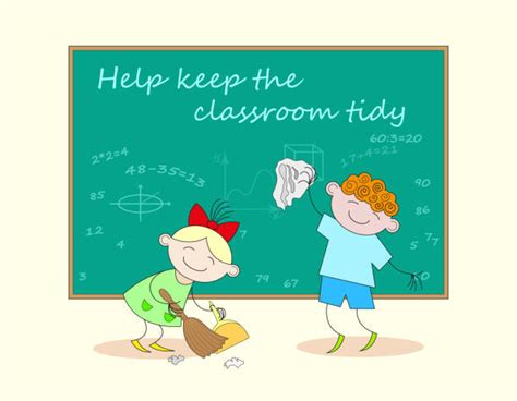 Clean Classroom Clipart