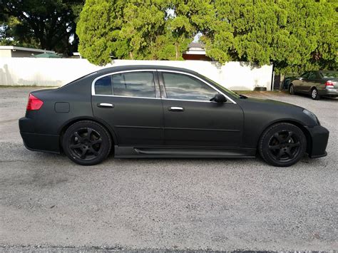 2004 G35 Sedan Matte Black Wrap - G35Driver