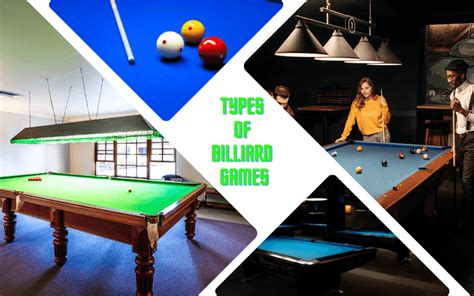 Types of Billiard Games. How many variants of pool are there? - BookGame