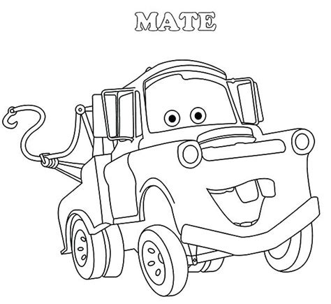 Tow Mater Coloring Page at GetColorings.com | Free printable colorings ...