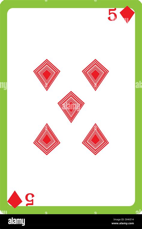 five of diamonds Stock Photo - Alamy