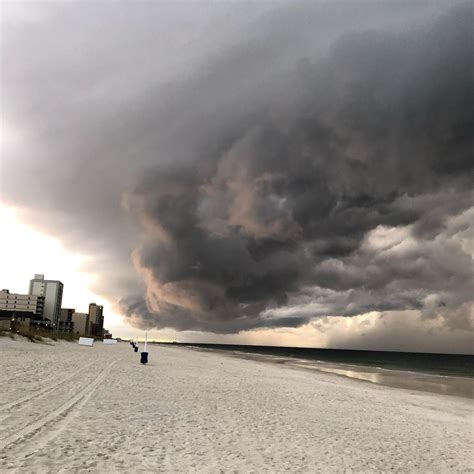 My son captured some cool storm clouds over Gulf Shores beach in ...