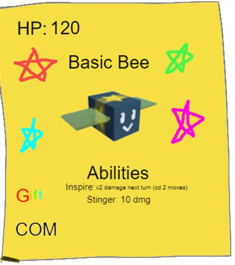 Gifted Basic Bee | Bee Swarm Simulator Trading Card Game Wiki | Fandom