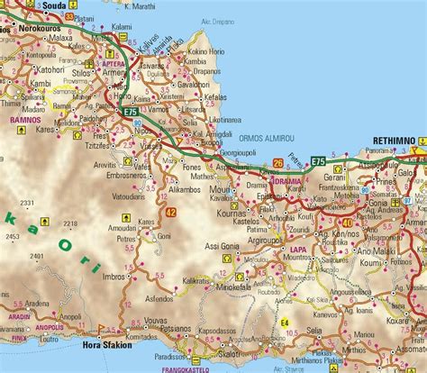 Landkarte - map - Apokoronas - Crete - Kreta