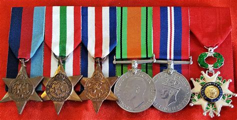 WW2 BRITISH ARMY OR AIR FORCE CAMPAIGN MEDALS WITH FRENCH LEGION OF ...