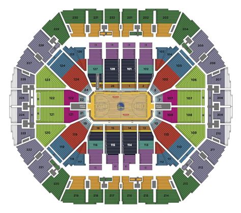 Oracle Arena, Oakland CA - Seating Chart View