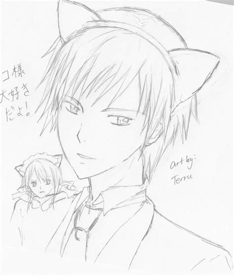 Anime Cat Ears Drawing at GetDrawings | Free download