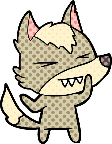 angry wolf cartoon 12416981 Vector Art at Vecteezy