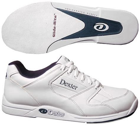 Dexter Mens Ricky II White Wide Width Bowling Shoes + FREE SHIPPING