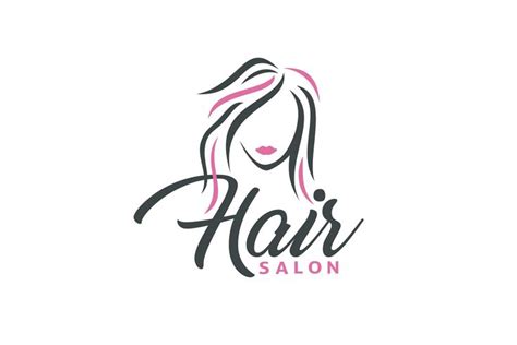 Illustration Hair for Salon Logo | Hair logo, Salon logo, Hair logo design