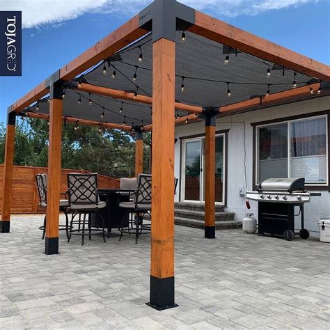 TOJA GRID | Simple Modular Pergola System – TOJA Grid Canada | Pergola, Backyard patio, Backyard ...