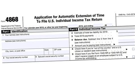 Irs Form 4868 Printable