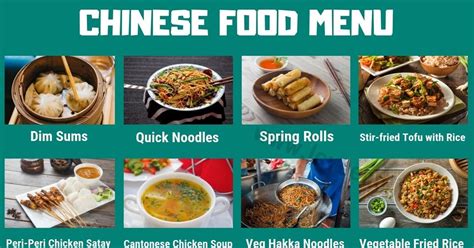 Chinese Food!!! Are you looking for Chinese dishes? The following list provides common Chinese ...