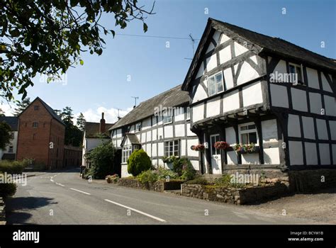 Weobley village Herefordshire England Stock Photo - Alamy