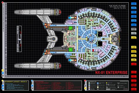 Star Trek Enterprise Nx 01 Schematics The Enterprise Project