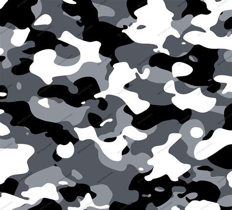 Black + White Camouflage Seamless Digital Paper Background — drypdesigns