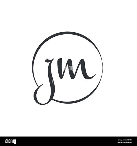 letter JM Logo Design Vector Template. Initial Linked Letter Design JM ...