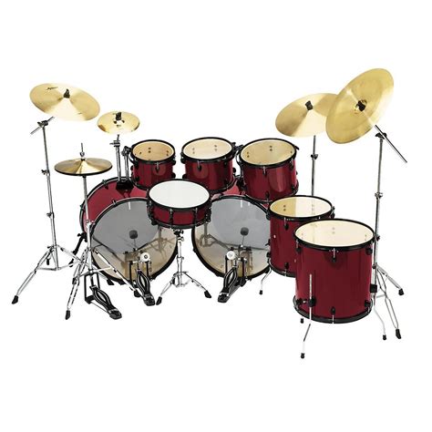 Sound Percussion Labs Pro 8-piece Double Bass Drum Set - Woodwind & Brasswind