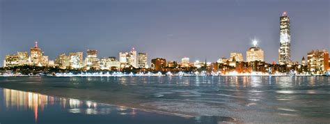 Boston Skyline In Winter Free Stock Photo - Public Domain Pictures