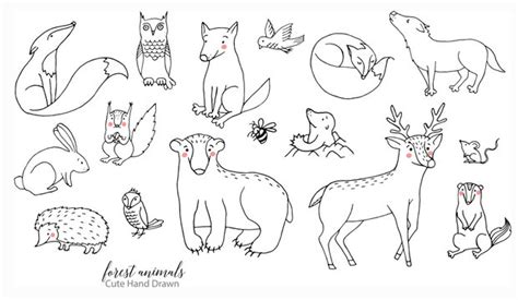 line Art Drawings Animals Illustrations