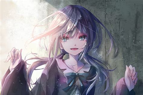 Anime girl, smiling, bright, cute, Anime, HD wallpaper | Peakpx