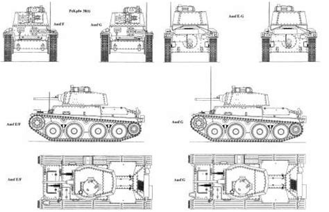 Pz.Kpfw. 38(t) Ausf. E-F-G Operation Sea Lion, Tank Drawing, Patton Tank, Blueprint Drawing ...