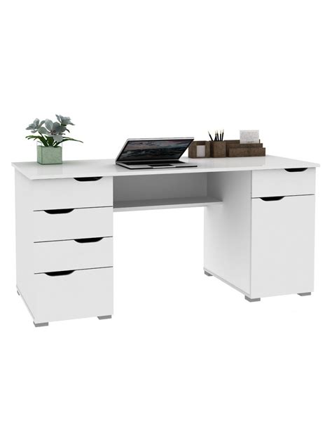 Home Office Desks Alphason Kentucky Desk AW1374WHT | 121 Office Furniture