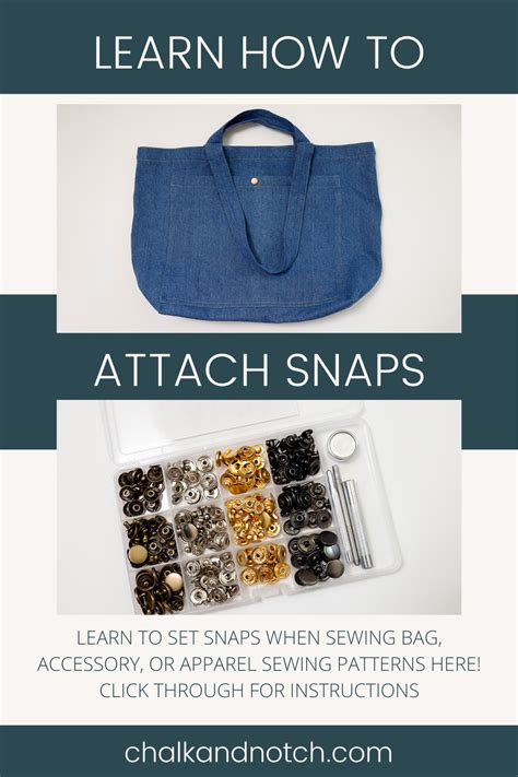 Sewing Tips | Setting Snaps - Chalk and Notch