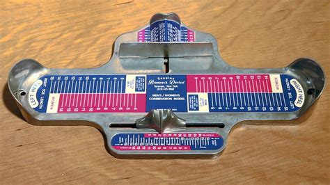 Getting the proper shoe size with a Brannock Device from San Francisco Podiatrist - YouTube