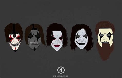 ④ // Mask evolution art by @Filmowski | Slipknot, Slipknot corey taylor ...