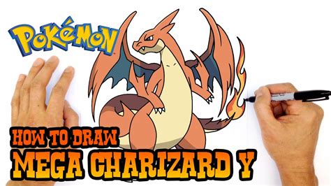 How to Draw Mega Charizard Y - Pokemon