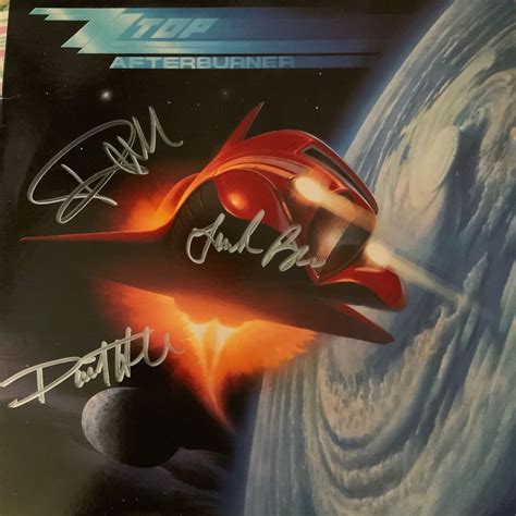 Signed ZZ Top, Afterburner Album Cover