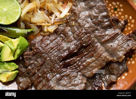 Traditional mexican dried meat "Yecapixtla cecina Stock Photo - Alamy