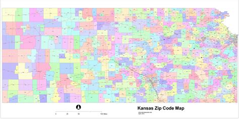 Kansas Zip Code Maps - Free Kansas Zip Code Maps