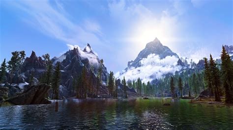 Skyrim Mountain 4k Wallpaper - My Weddingdress