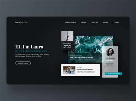 UX Designer Portfolio Website | Portfolio web design, Portfolio template design, Portfolio ...