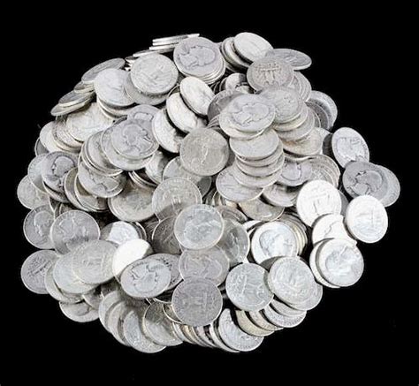 Large Collection of Washington Silver Quarters 344 sold at auction on ...